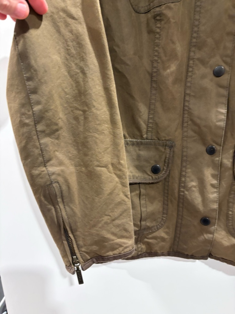 BARBOUR Utility Jacket Waxed Cotton Brown   Size: 6 - Picture 10 of 13